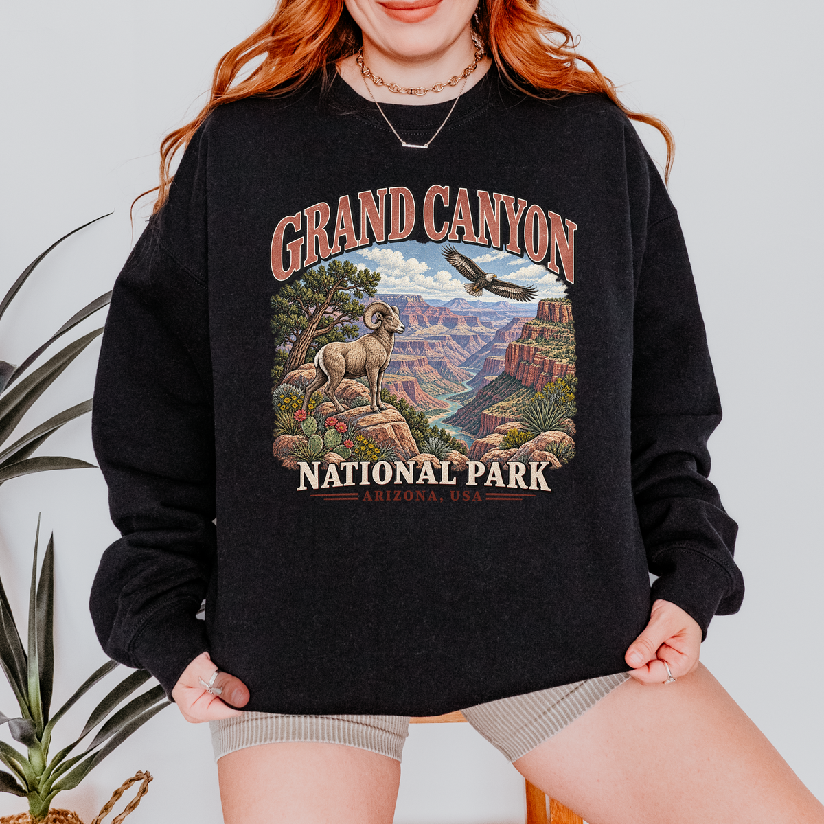 Grand Canyon National Park Graphic Sweatshirt – Black