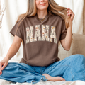 Nana Floral Graphic Tee - Espresso