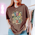 Teacher Collage Graphic Tee - Espresso