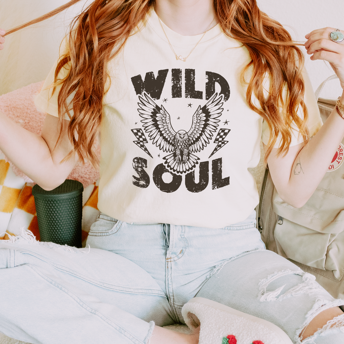 Wild Soul Graphic Tee - Ivory