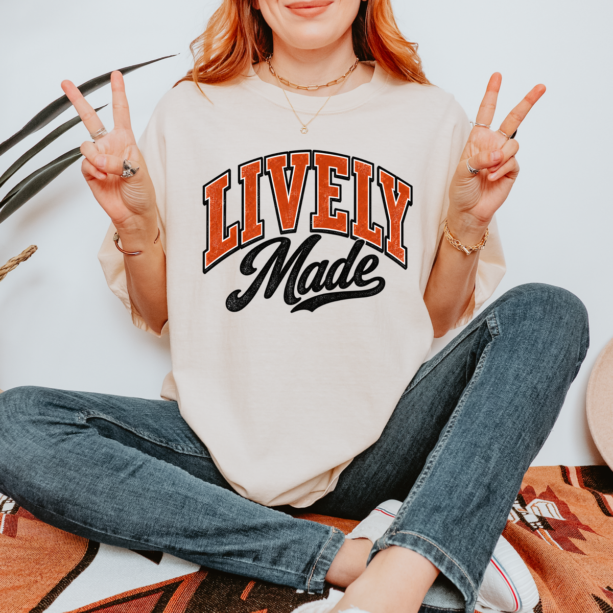 Lively Made Logo Graphic Tee - Ivory
