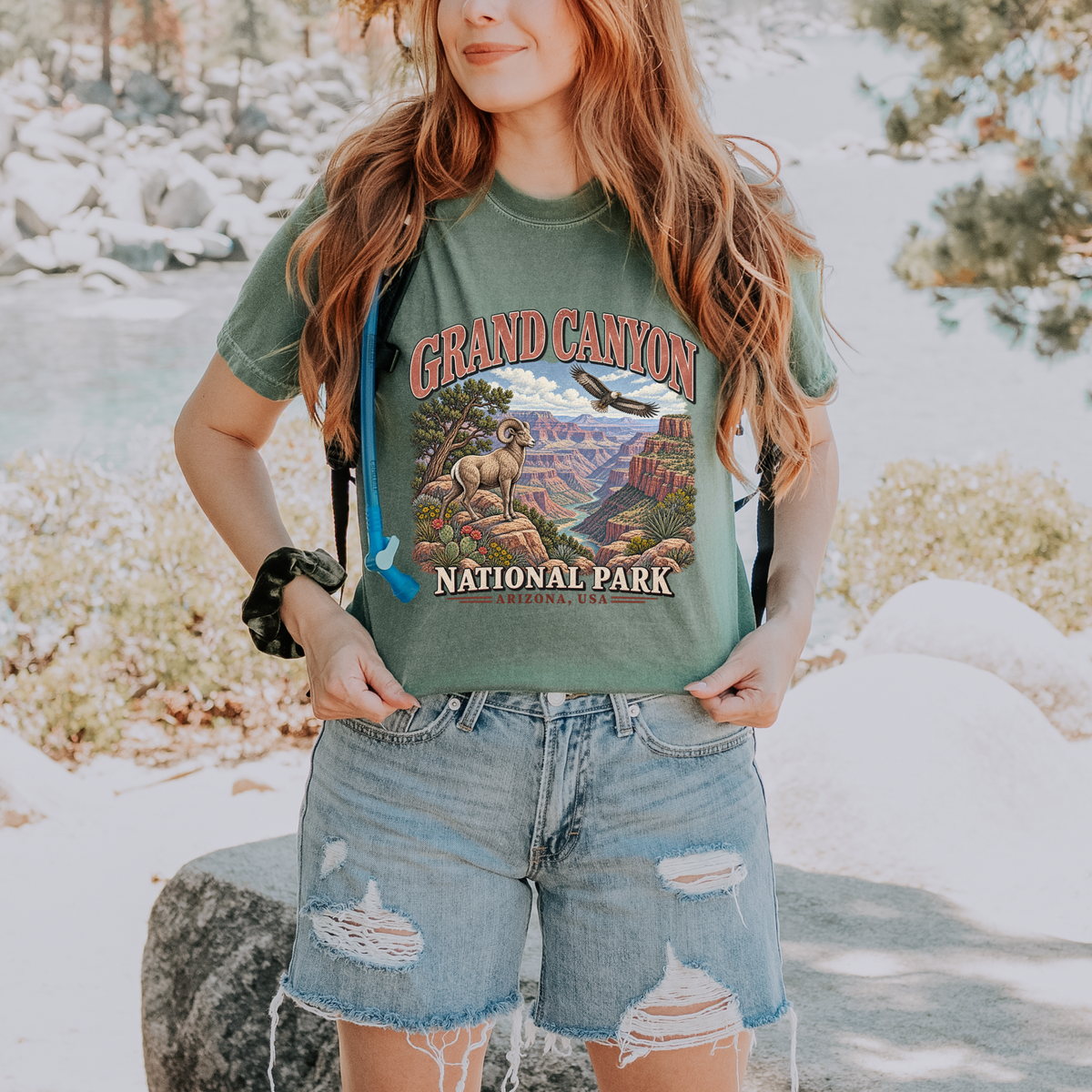 Grand Canyon National Park Graphic Tee - Moss