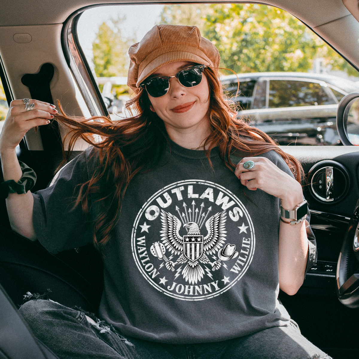 American Outlaw Graphic Tee - Pepper
