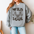 Wild Soul Eagle Graphic Sweatshirt - Sport Grey